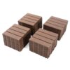 Interlocking Deck Tiles, 44 Pack Patio Deck Tiles, XSquare Waterproof Outdoor All Weather Use, Outdoor And Indoor Patio Decking Tiles For Poolside Balcony Backyard - Brown - Image 5