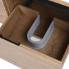 Modern Floating Bathroom Vanity Cabinet With Resin Sink Soft Close Doors And Drawer - Imitative Oak - Image 11