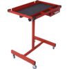 Adjustable Tear Down Work Table With Drawer For Garages, Repair Shops, And Diy, Portable, (4) 2.5" Swivel Casters, 220 Pound Capacity, Rubber Corners, Heavy Duty Steel - Red - Image 9