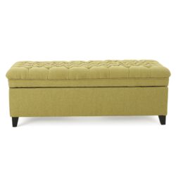 Juliana - Storage Ottoman With Extra Seating - Green