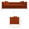 Angelina - Sofa - Dark Blue - Image 8