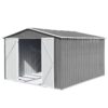 10' x 8' Garden Sheds Outdoor Storage Sheds - Gray - Image 3