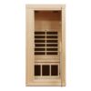 1 Person Far Infrared Hemlock Standard Indoor Sauna Room - Natural - Image 7