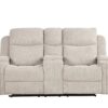 Galya - Motion Loveseat With Console - Light Gray - Image 3