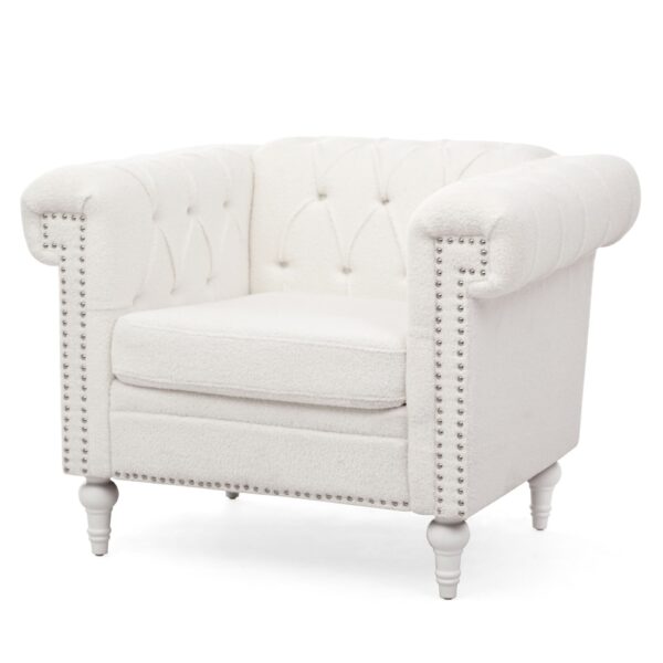 1 Seater Sofa - White