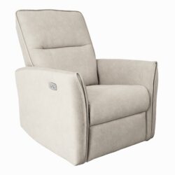 Asheville - Suede Recliner Chair - Cream