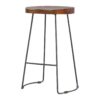 Industrial Chunky Bar Stool - Chestnut - Image 3