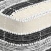 Barley - Square Pouf - White / Beige / Black - Image 3