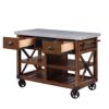 Kailey - Kitchen Cart - Antique Oak - Image 2