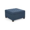 Isabella - Elegant Ottoman With Storage Functionality - Navy Blue Fabric - Image 7