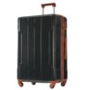 Hardshell Luggage Sets 6 Piece Suitcase Set, Expandable Lightweight Suitcases With Wheels, Tsa Lock - Black Brown - Image 7