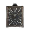 Large Vintage Rectangular Wall Clock With Numerals, Home Decor Accent Clock - White / Black - Image 2