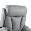 35.4" Electric Power Lift Recliner Chair, Fabric Recliner Chair, Home Theater Seating, Living Room Chair, Side Pocket, Remote Control - Light Gray - Image 25
