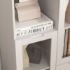 Modern Painted Cabinet With Glass Doors And Drawer - White - Image 6