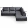 Glander - Cozy Sectional Sofa Right Facing - Gray - Image 8