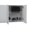 Wall Cabinet Four Doors, With Two Internal Shelves And Internal Plate And Glass Organizer - White - Image 5