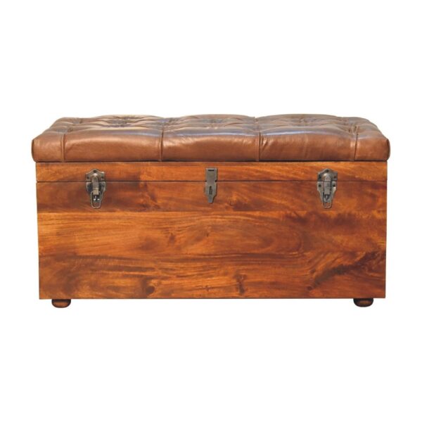 Buffalo - Hide Storage Trunk - Chestnut