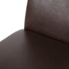 Contemporary Dining Chair (Set of 2) With Upholstery And Rubberwood Legs - Dark Brown - Image 13
