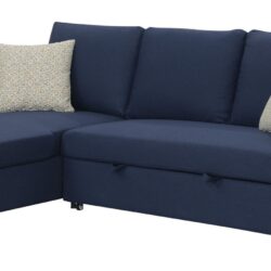 Pensole - Reversible Pop - Up Sleeper Sectional - Blue