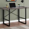 Computer Desk For Home Office, Laptop, Modern - Taupe - Image 3