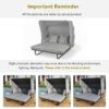 Outdoor Patio Daybed Rattan Daybed Outdoor Sunbed With Detachable Pillows For Patio, Backyard, Pool - Gray - Image 8