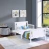 Connelly - Reversible Panel Toddler Bed - White, Rockport Gray - Image 6