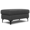 Ava - Mid Century Sofa With Ottoman Set - Dark Gray - Image 3