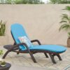 Mikael - Chaise Lounge With Cushion - Dark Brown - Image 3