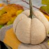 Weighted Pumpkin Ornament Decor For Holiday Harvest Festival Fall Festival & Thanksgiving (Set of 2) - Beige Multi - Image 3