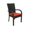 Balcones - Outdoor Wicker Dining Chairs With Cushions (Set of 8) - Brown / Terracotta - Image 9