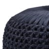 Renee - Round Pouf - Navy - Image 2