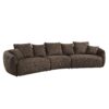 Bash - Anthology Boucle Sofa With Pillows - Brown - Image 2
