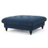 Madrid - Tufted Ottoman Footrest And Coffee Table Stand - Navy Blue - Image 5