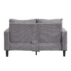 Modern Upholstered 2 Piece Sofa Set With 3 Seater And 2 Seater For Living Room - Light Gray - Image 10