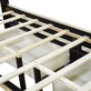 Queen Size Upholstered Platform Bed With 2 Drawers And 1 Trundle, Classic Strip Headboard Design - Beige - Image 6