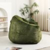 Beanbag Chair, Beanbag Sofa Chair With Armrests Stuffed High Density Foam, Lazy Sofa Comfy Chairs Beanbag Chair For Adults In Living Room, Bedroom Reading - Green - Image 5