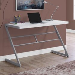 Computer Desk For Home Office, Laptop, Contemporary And Modern - White
