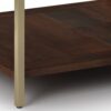 Skyler - Square Coffee Table - Dark Brown / Gold - Image 3