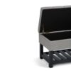 Saxon - Storage Ottoman Bench - Dove Gray - Image 7