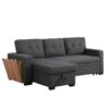 3 Piece Upholstered Sectional - Dark Gray - Image 7
