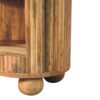 Soba - Ball Open Slot Bedside Table - Light Brown - Image 9