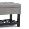 Saxon - Storage Ottoman Bench - Dove Gray - Image 5