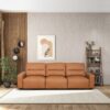 Grant - Triple Power Convertible Sofa - Cognac - Image 8