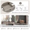 Hearth & Haven Clara - Console Table With Storage Drawers And Bottom Shelf Wash - Gray Wash - Image 10