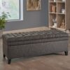 Juliana - Stylish Storage Ottoman With Extra Seating - Gray - Image 11