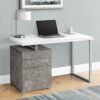 Computer Desk For Home Office, Laptop, Left, Right Set - Up, Storage Drawers - White - Image 3
