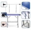 Folding Dog Pet Grooming Table Heavy Duty Stainless Steel Pet Dog Cat Grooming Table - Blue - Image 9