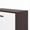 Modern Freestanding Shoe Storage Cabinet With 3 Flip Drawers - White / Walnut - Image 20