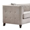 Cyndi - Velvet Sofa With 2 Pillows - Tan - Image 2