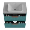 Elena - Modern Bathroom Vanity With Sink Luxury Bathroom Vanity With Ample Storage, 2 Soft Close Drawers, 2 In 1 Floating Or Freestanding Design - Blue - Image 8